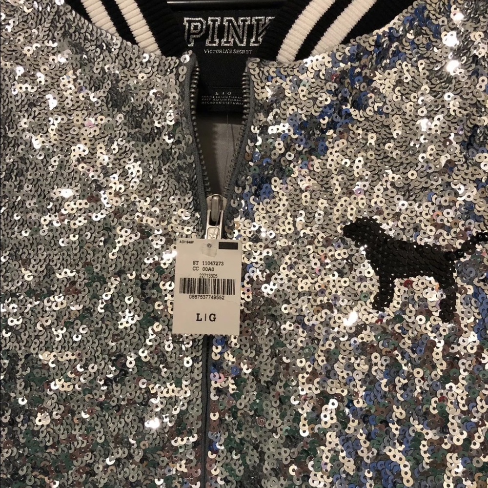 **SOLD**PINK VICTORIA’S SECRET BLING JACKET - Picture 7 of 8